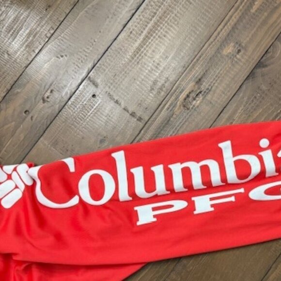 Columbia PFG Terminal Tackle Red Hoodie Omni-Shade Men’s Size 1X NWT - Picture 4 of 5